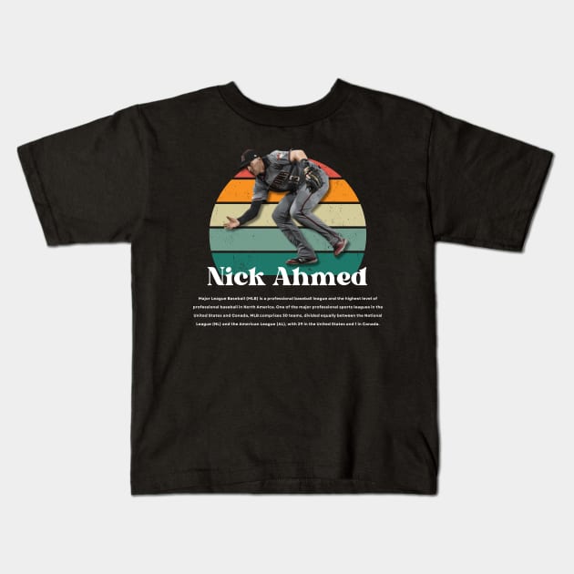 Nick Ahmed Vintage Vol 01 Kids T-Shirt by Gojes Art